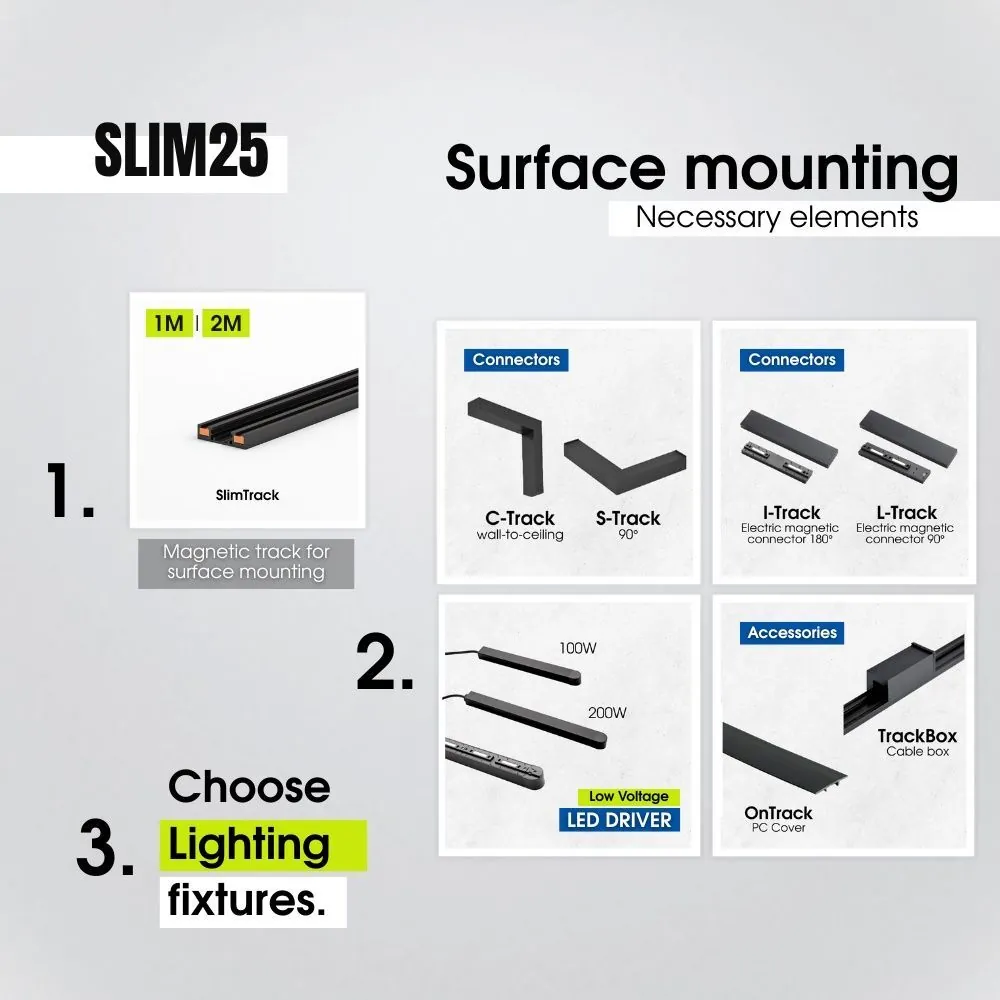 VivaluxVIV005176SLIM25 метална планка M-Track metal сет 2 бр./6 бр. нитове