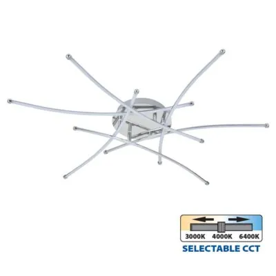 Vivalux VIV005162 LED плафон ANETA LED 40W хром CCT-switch 3000-4000-6400K