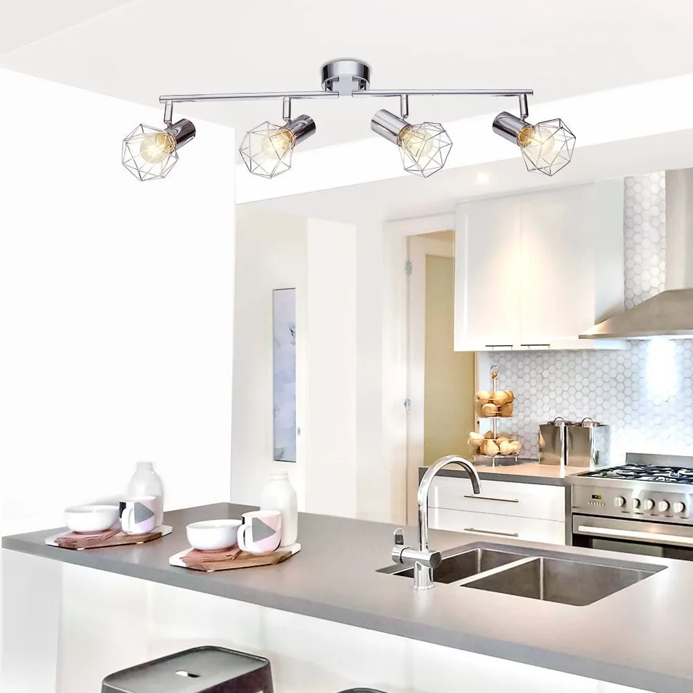 VivaluxVIV005029Линеен спот ANEKE SP776 подвижни рамена 4xE14 хром