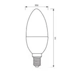 VivaluxVIV005129LED лампа CAMEO LED 5W 470lm E14 6400K