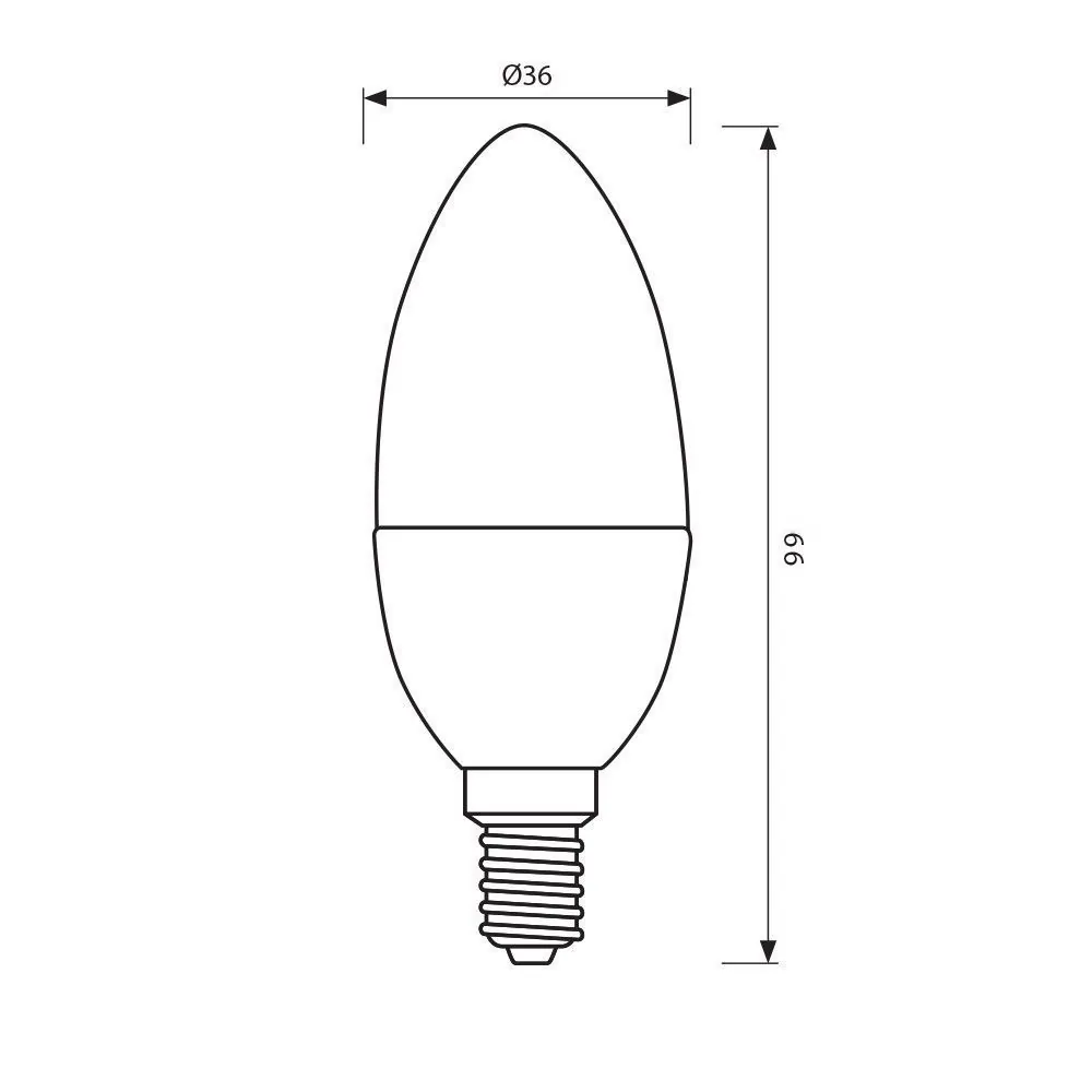 VivaluxVIV005129LED лампа CAMEO LED 5W 470lm E14 6400K