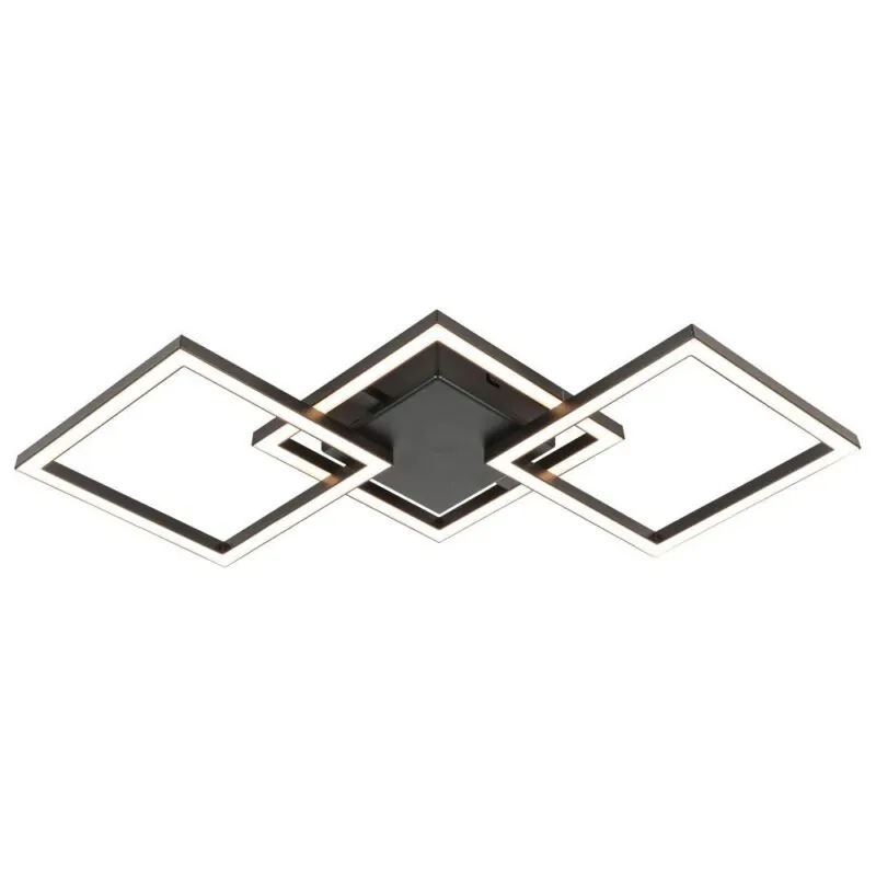 VivaluxVIV005036LED плафон SONOMA LED SQ3 24W черен 4000K