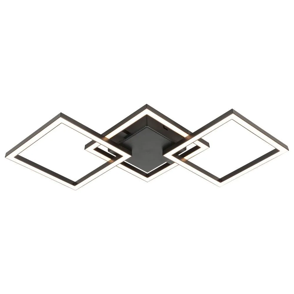 Vivalux VIV005036 LED плафон SONOMA LED SQ3 24W черен 4000K