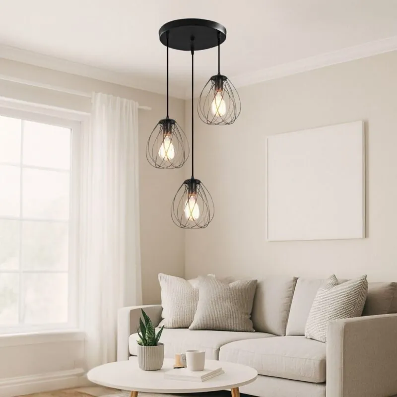 VivaluxVIV005010Полилей ALBA SSP761 3хЕ27 декоративна решетка черен