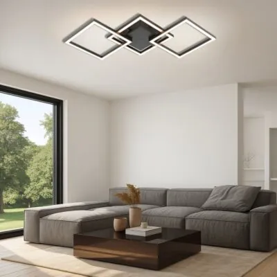 Vivalux VIV005036 LED плафон SONOMA LED SQ3 24W черен 4000K