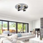 VivaluxVIV005155Мултифункционална LED плафониера с дистанционно DOROTHY LED 74W CCT 3000-6000K