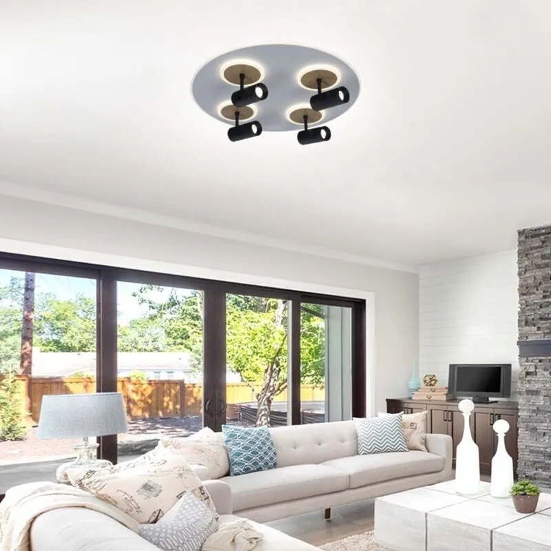 VivaluxVIV005155Мултифункционална LED плафониера с дистанционно DOROTHY LED 74W CCT 3000-6000K