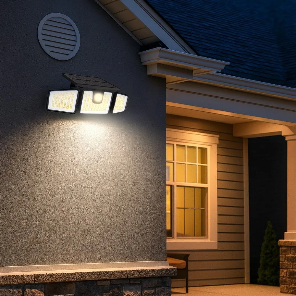 VivaluxVIV005144Соларно фасадно LED тяло със сензор BAT SOLAR LED PIR 7W 6400K IP44