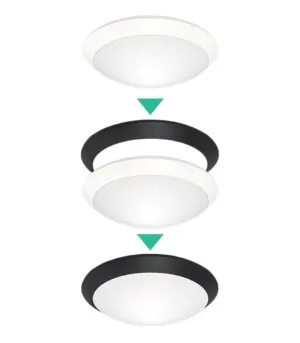 Vito 2027820 LED CEILING LAMP JULIA-L 20W 3CCT (3000K/4200K/6500K) 2000LM φ300*H90 IP54 2RINGS INCLUDED