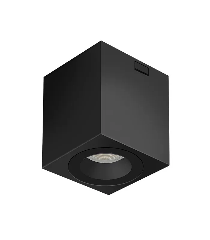 Vito 2103120 LED CEILING SPOT CUBIX-A 9W 3xCCT (3000K/4200K/6500K) 1080Lm 30°-ADJUSTABLE IP20 9*9*10CM BLACK