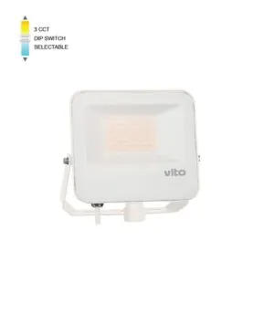 Vito 3023015 LED FLOODLIGHT DANUBE 50W SMD 3CCT IP66 WHT