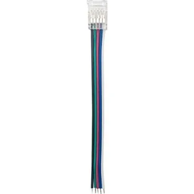 Vito 5520341 LED STRIP CONNECTOR 10MM-RGBW WITH CABLE 20PCS-BAG TRANSPARENT
