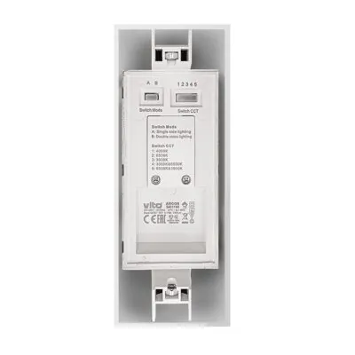 Vito 3401170 LED WALL LIGHT ARCOS 15W 5xCCT (3000K/4000K/6500K/3000K+6500K/6500K+3000K) 1350Lm IP65 20*7CM WHITE