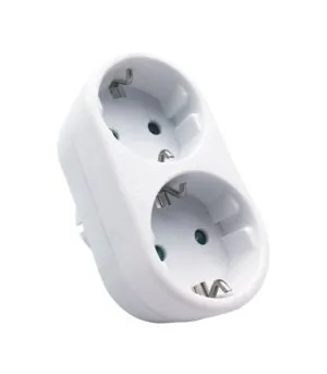 Vito 8002860 MULTISOCKET DUPLO-R 16A 3680W WHITE EARTH-LINE SHUTTER PLUG+2xSOCKET