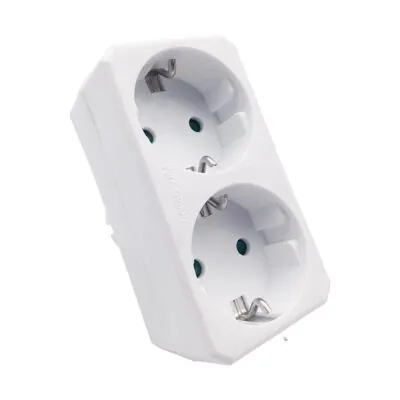 Vito 8002870 MULTISOCKET DUPLO-S 16A 3680W WHITE EARTH-LINE SHUTTER PLUG+2xSOCKET