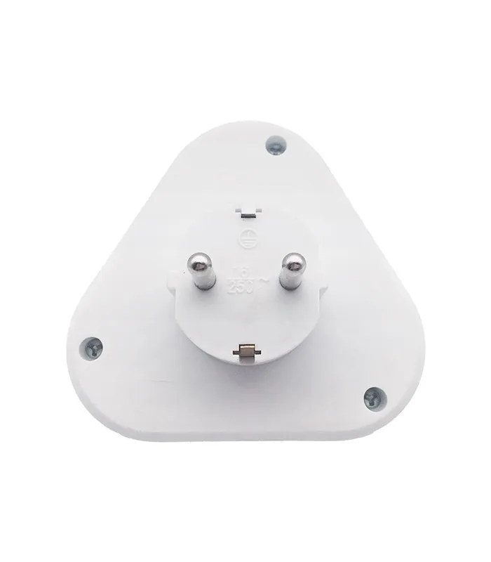 Vito 8002840 MULTISOCKET TRIPLO-R 16A 3680W WHITE EARTH-LINE SHUTTER PLUG+3xSOCKET