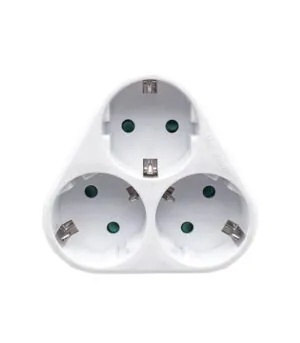 Vito 8002840 MULTISOCKET TRIPLO-R 16A 3680W WHITE EARTH-LINE SHUTTER PLUG+3xSOCKET