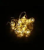 Vito 5620650 CHRISTMAS LIGHTING NATALE-11 GOLDBALL 10LED 2700K 1M 2xAA IP20 TRANSPARENT
