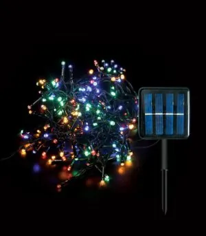 Vito 5620600 SOLAR DECORATIVE LED LIGHTING NATALE-8 200LED MULTICOLOR 10M 1.2V IP44 GREEN CHRISTMAS