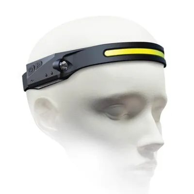 Vito 5000540 RECHARGEABLE HEAD LIGHT FLASH-7 3W/1W 6000K 300Lm/100Lm HANDMOTION-SENSOR TYPE-C BLACK