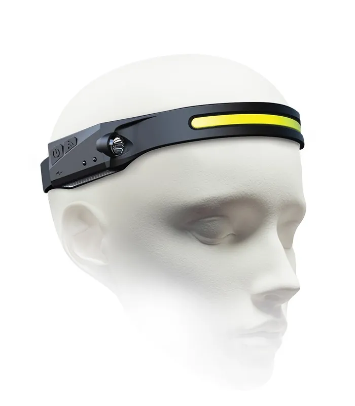 Vito 5000540 RECHARGEABLE HEAD LIGHT FLASH-7 3W/1W 6000K 300Lm/100Lm HANDMOTION-SENSOR TYPE-C BLACK