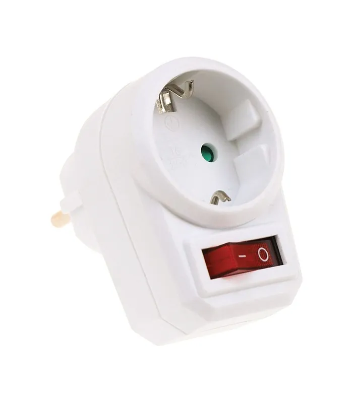 Vito 8002830 SOCKET UNIX-S 16A 3500W SWITCH WHITE EARTH-LINE SHUTTER PLUG+SOCKET