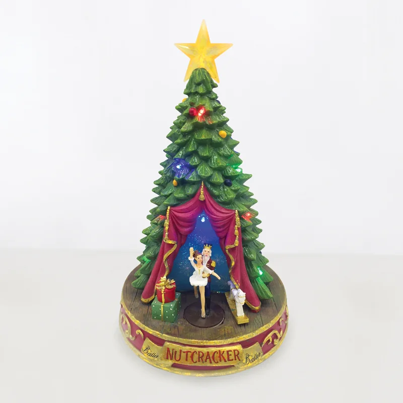 x0330.png ACA Lighting X0330 LED RGB декор мултицвет дърво + танцуваща фигура + музика адапт. 4.5V бат. 3×AA 21.2×21×34см