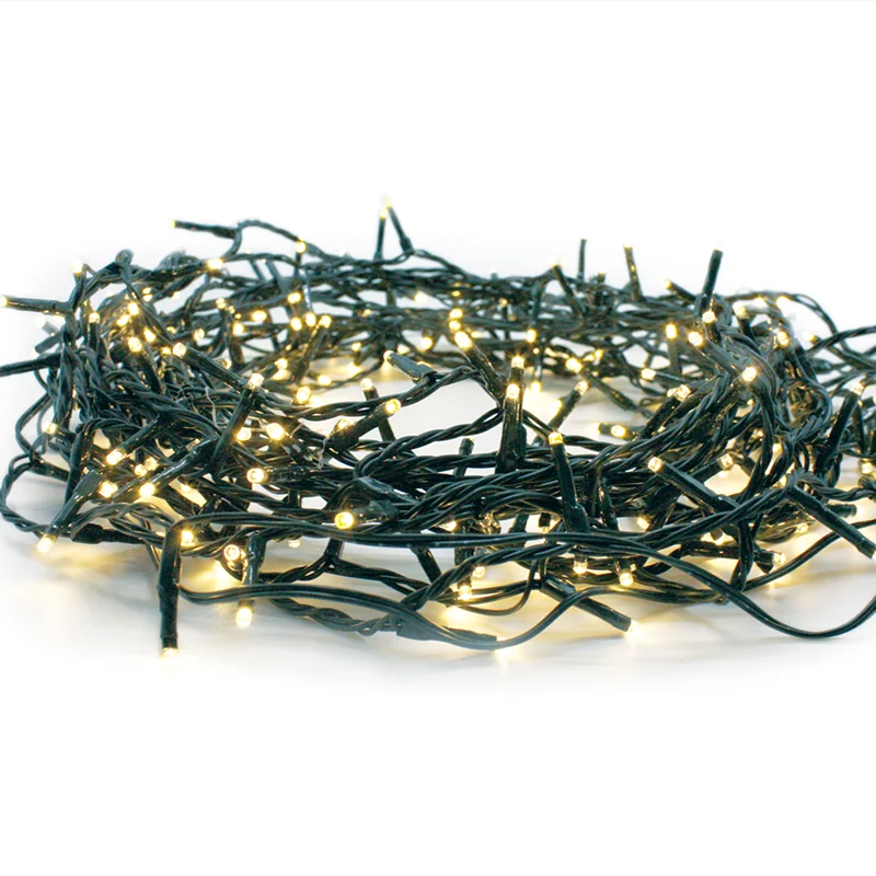 ACA Lighting X0650134 50 LED гирлянд батерии 3×AA студена светлина таймер 6 18 и 8 функции IP44 490 + 30см зелен кабел