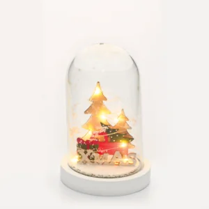 ACA Lighting X06511215 Кола – пластмасова снежна топка 5 мини LED бат. (2×AAA) IP20 Ø11×19см