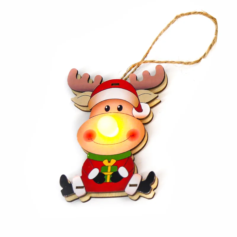 ACA Lighting X0711669 Дървен висулка елен – 1 LED бат. (1×CR2032) топла IP20 7×2.3×10см