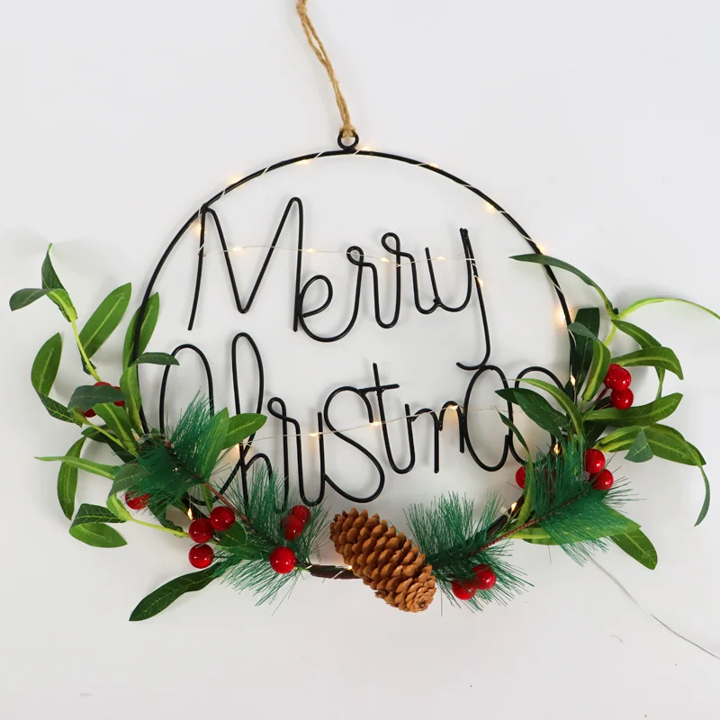 ACA Lighting X07301664 Висящ метален кръг – 30 топли LED бат. (2×CR2032) IP20 Ø30см