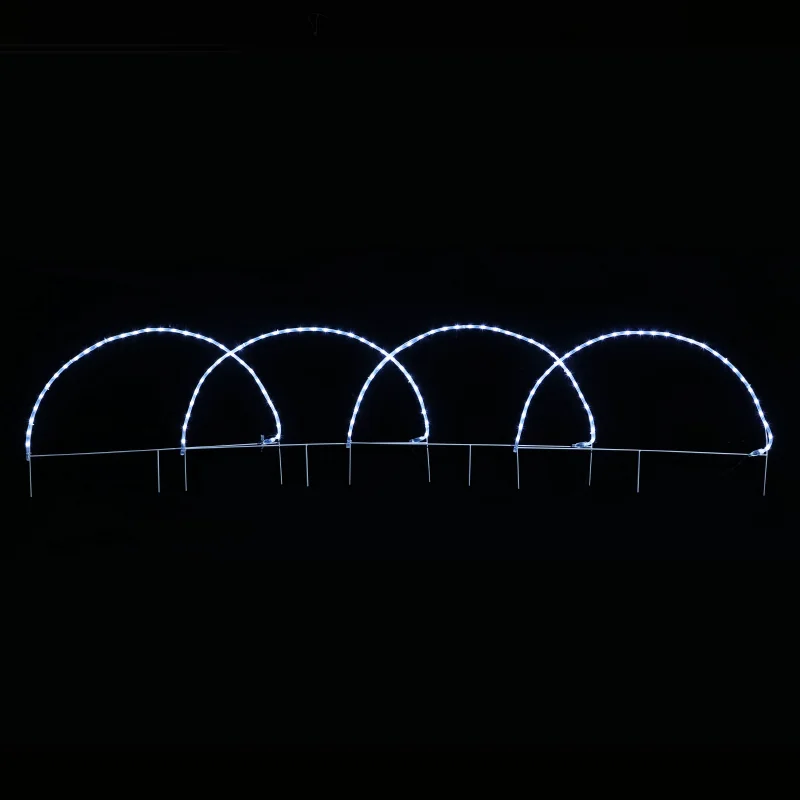 ACA Lighting X081242221 5 арки – 124 LED 5.2м лента студено бяло флаш IP44 86×57см 1.3м кабел