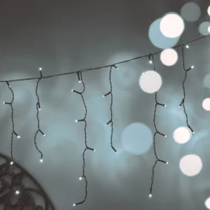 ACA Lighting X08144231 144 LED гумени ледени висулки студена светлина свързваемо (макс 10) IP44 300×60см 1.5м кабел