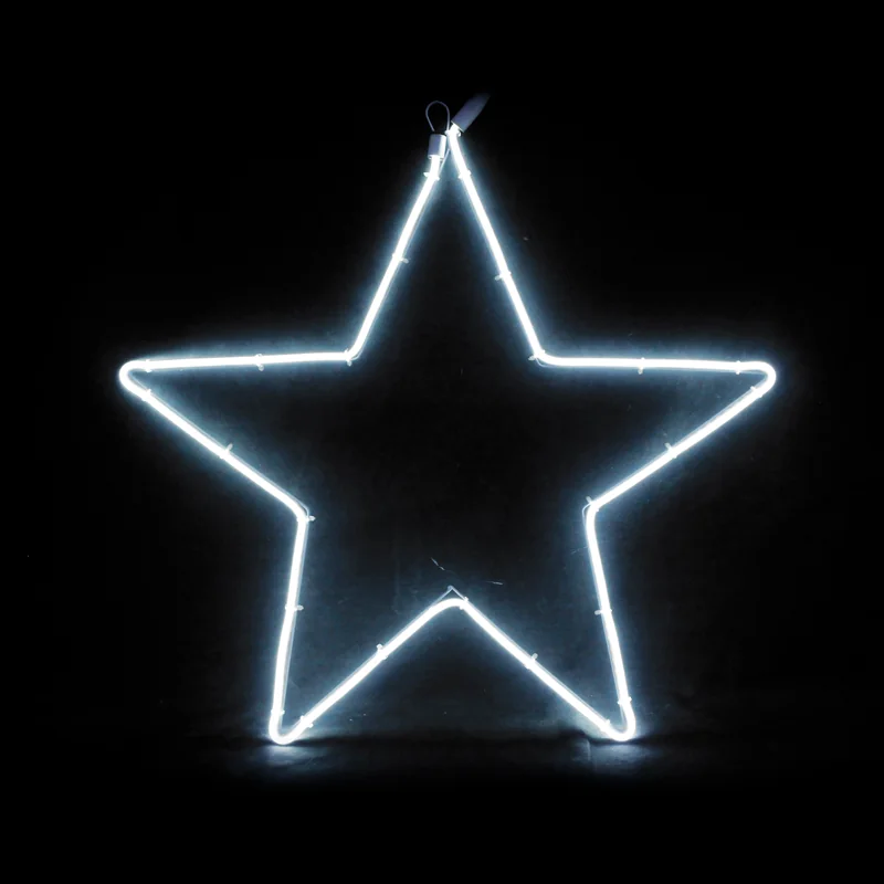 ACA Lighting X082002415 Звезда – 200 неон LED 2м двойна SMD лента студено бяло стеди IP44 58×54см 1.5м кабел