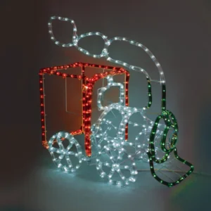 ACA Lighting X082883217 Локомотив – 288 LED 12м лента мултиколор стеди IP44 50×21×41см 1.5м кабел