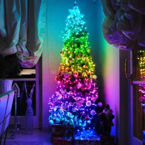 ACA Lighting X084003113 400 RGBсмарт октопод светлини – 200см дистанционно + приложение свързваемо до 3 комплекта IP44 5м кабел