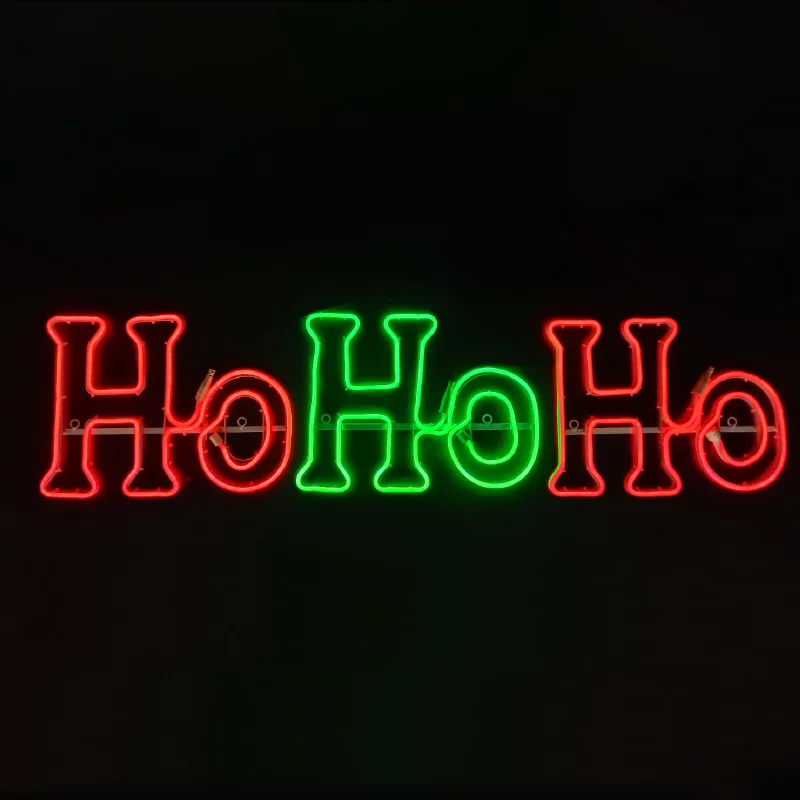 ACA Lighting X08750356 HOHOHO – 750 двойни неонови LED въжета 7.5м зелено червено мигащо IP65 133×30см 1.5м кабел