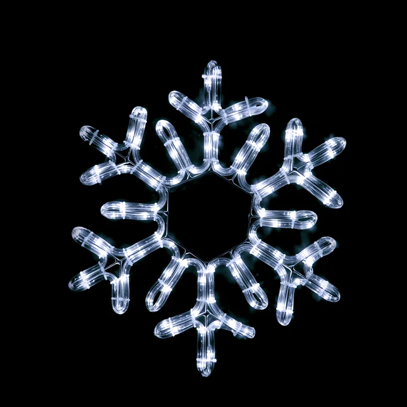 ACA Lighting X089622111 Снежинка – 96 LED 4м лента студено бяло IP44 Ø38см 1.5м кабел