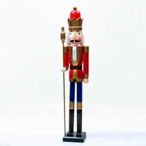 ACA Lighting X1418009 Лешникотрошач крал със златен скиптър H180см