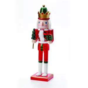 ACA Lighting X143806 Лешникотрошач крал с подарък и дърво H38см