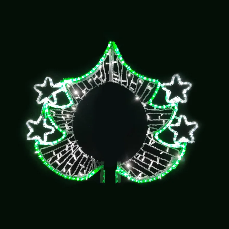 x1737825114.png ACA Lighting X1737825114 Глава на коледно дърво – 378 LED стълбов мотив 4м въжена лента + 3.2м зелена топло бяла гирлянда стеди IP65 85×93см 1.5м кабел