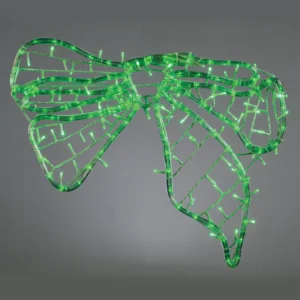 ACA Lighting XBOWLEDG60 Панделка – 96 LED въжена лента + 96 LED гирлянда зелено IP44 60×45см бял кабел 5 м