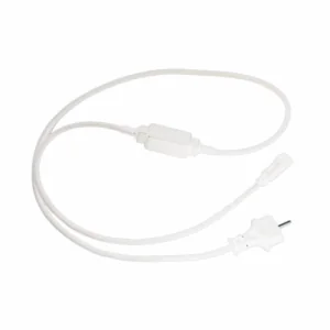 ACA Lighting XCONPLUGLED150W Щепсел с бял кабел и конектор за LED 2-жилна маркуч-лайт декорация IP44 1.5 м