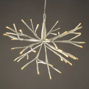 ACA Lighting XPBALWW302A BRANCH LIGHTS – 48 LED бат. (3×AA) топла светлина IP44 Ø20см 30см прозрачен кабел