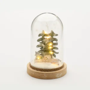 ACA Lighting XPCARWW3A Пластмасова покривна топка – кола 8 мини топли LED бат. (2×AAA) IP20 Ø12×18см