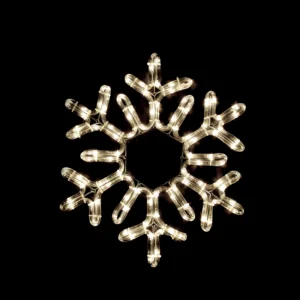 ACA Lighting XSNOWALEDWW38 Снежинка – 96 LED 4м лента топло бяло IP44 Ø38см 1.5м кабел