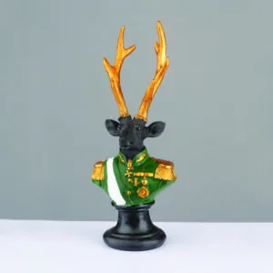 ACA Lighting X1524311 Декоративен елен – войниксмола черен 24см