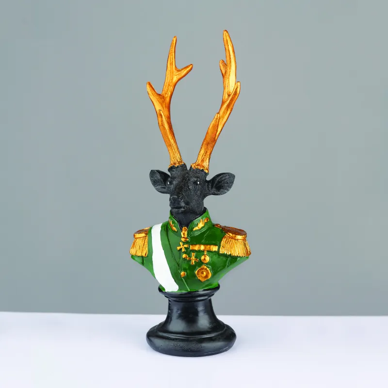 ACA Lighting X1524311 Декоративен елен – войниксмола черен 24см