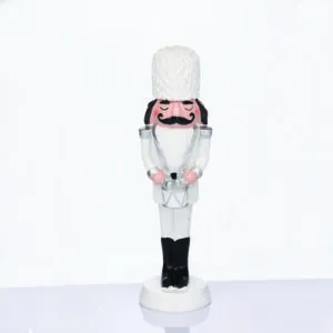 ACA Lighting X1525409 Лешникотрошач войник с тъпан – бял 23см