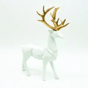ACA Lighting X1584617 Декоративен елен отсмола бял 30см